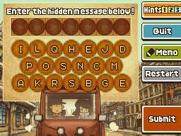 Professor Layton and the Last Specter/List of puzzles.